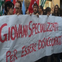 Disoccupazione giovanile, record assoluto: +37,1%