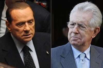 Monti: "Nessun complotto da parte degli investitori". Sullo spread, Berlusconi: "È un imbroglio"