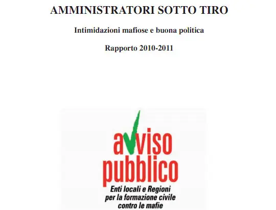 Mafie, crescono le intimidazioni: nel mirino i Sindaci