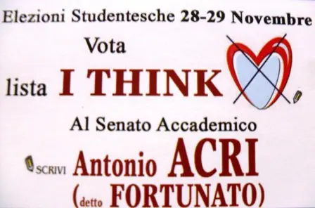 L'Unical si prepara alle elezioni studentesche. Ecco il programma del candidato Antonio Acri