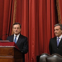 Draghi e Grilli ottimisti: "Segnali di ripresa, continuare così"