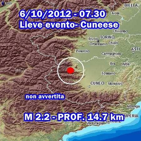 Piemonte: continuano le scosse di terremoto