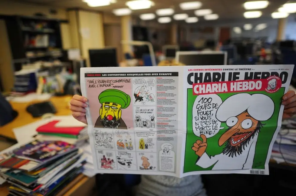 Il settimanale Charlie Hebdo, in edicola domani, pubblica delle caricature di Maometto