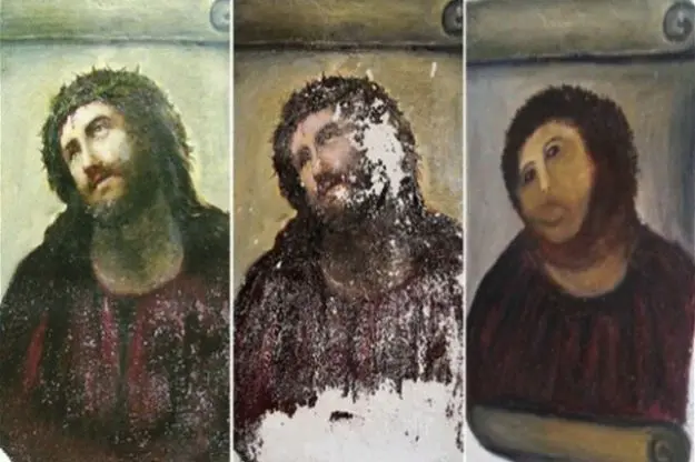 Vecchietta "restaura" l'Ecce Homo, la storia diventa un tormentone sul web