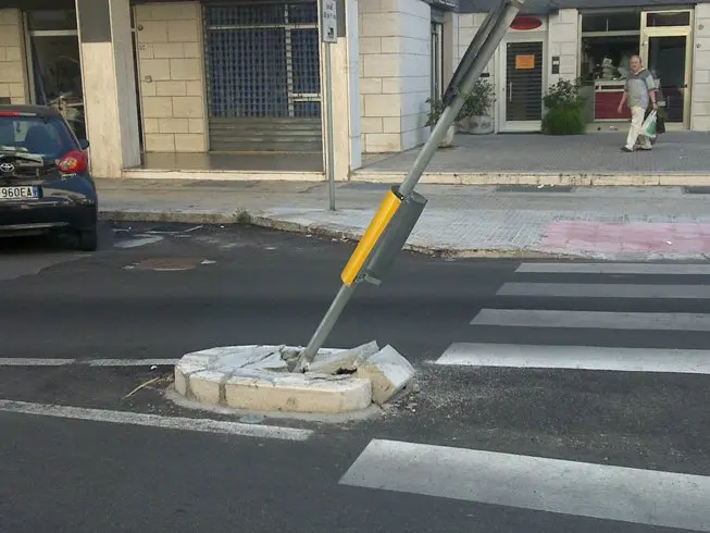 Sicurezza stradale: il pericolo occulto dello spartitraffico nelle città per gli automobilisti