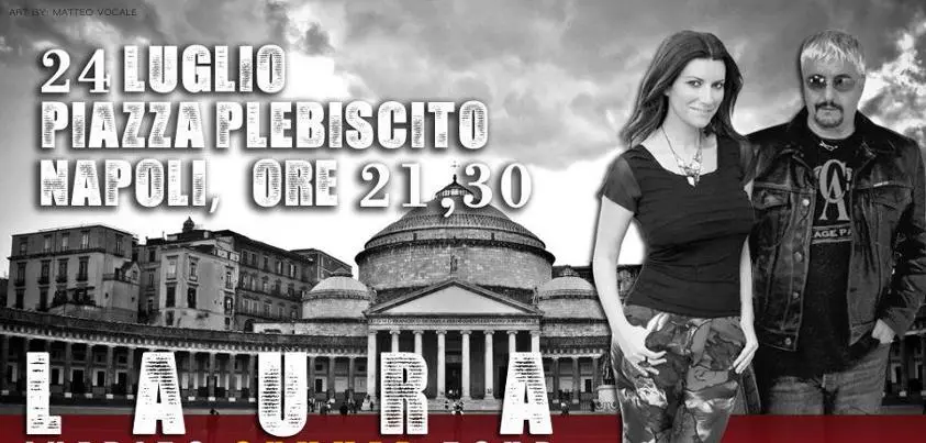 Laura Pausini in concerto a Piazza Plebiscito : "canterò con Pino Daniele"