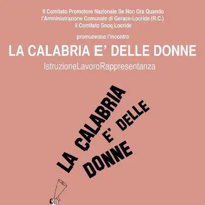 L'incontro "La Calabria è delle donne"