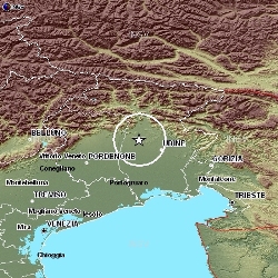 Terremoto tra Veneto e Friuli. Scossa di magnitudo 4.5