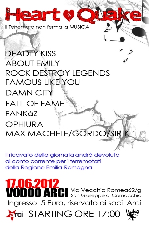 Heart-quake, a Comacchio il terremoto non ferma la musica