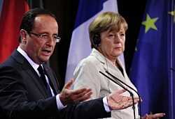 Crisi e Grecia al centro del primo vertice Merkel-Hollande