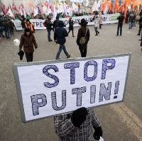 Mosca, sit-in di protesta anti-Putin