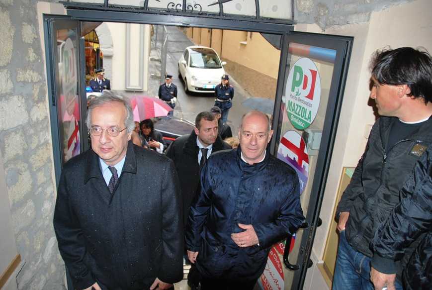 L'on. Veltroni in visita a Tarquinia per il candidato a sindaco Mazzola