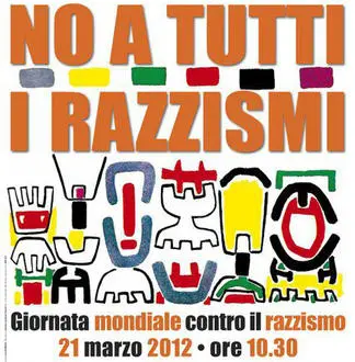 Una catena umana contro il razzismo