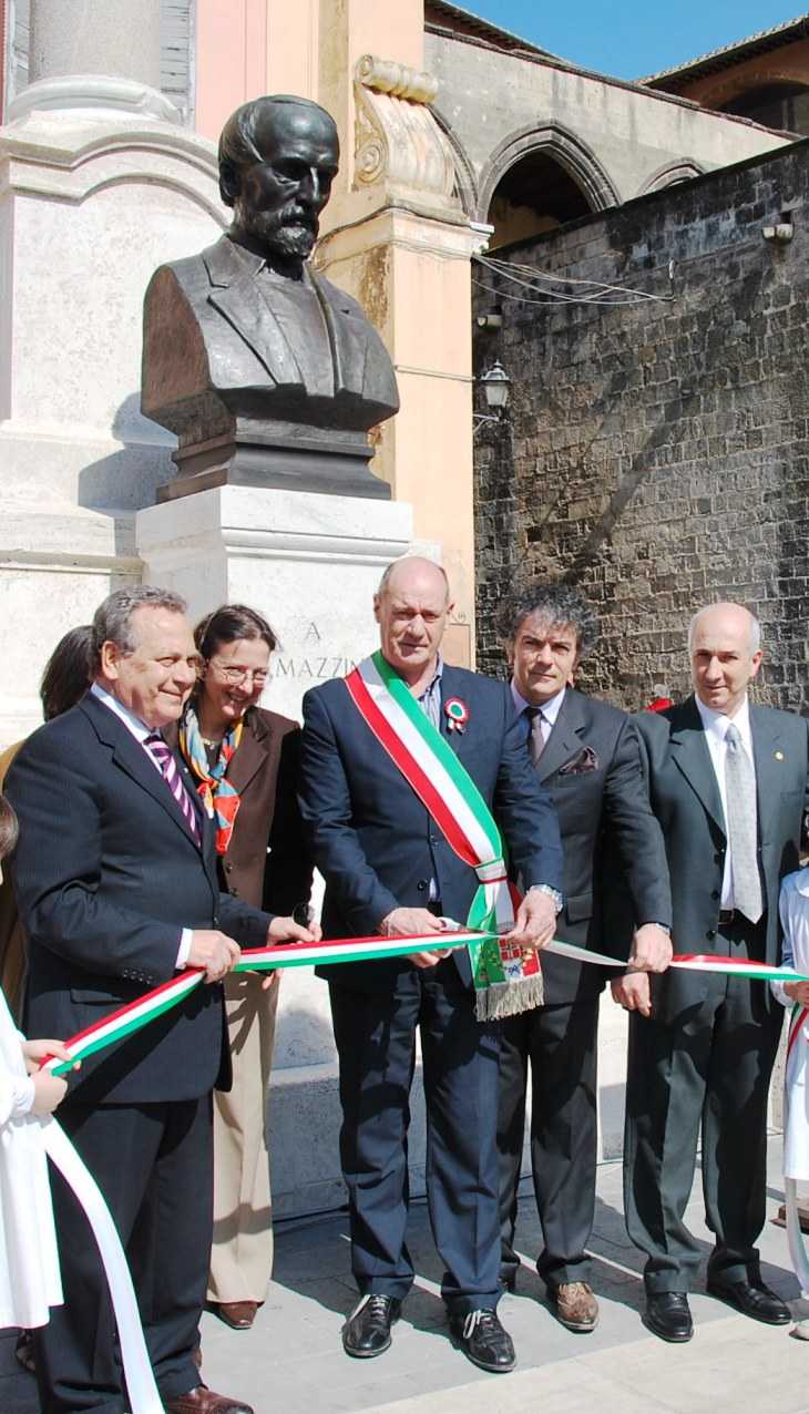 Inaugurato il monumento a Mazzini di Tarquinia recentemente restaurato