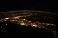 Lo Stivale visto dallo spazio