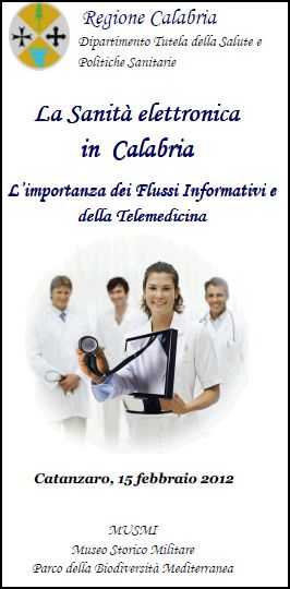 Incontro sul tema ''La Sanità elettronica in Calabria''