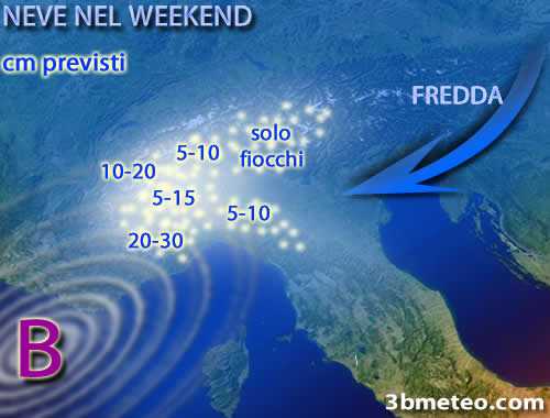 Previsioni Metereologiche: Freddo gelido al Nord