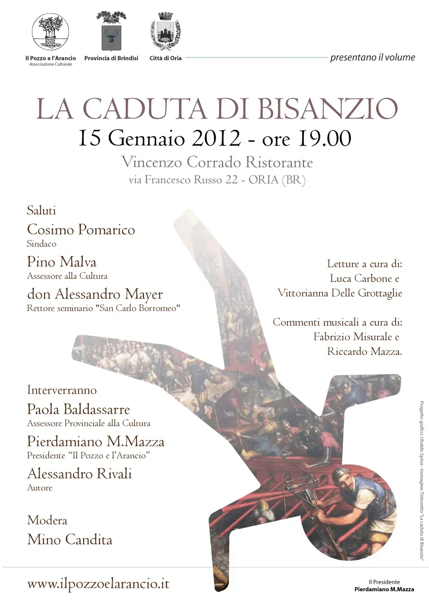 La presentazione del volume di poesia "La caduta di Bisanzio"