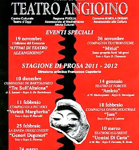 Shakespeare con il suo AMLETO: il teatro ANGIOINO per il Grande teatro