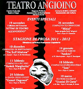 Shakespeare con il suo AMLETO: il teatro ANGIOINO per il Grande teatro