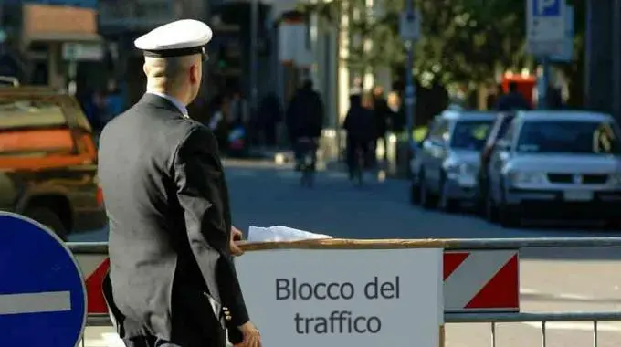 Blocco del traffico giovedì 12 gennaio