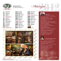 Calendario d'arte 2012 dell'accademia dei Bronzi