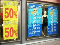 Sicilia, Al via i saldi : Pochi acquisti il primo giorno