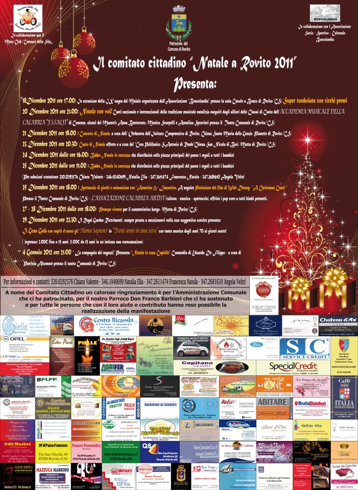 Natale 2011 a Rovito: cultura e fede da vivere insieme