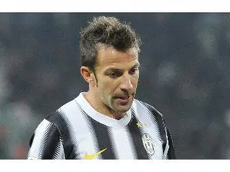 Juventus, Del Piero 8 punti di sutura