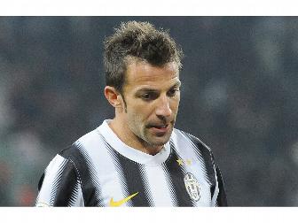 Juventus, Del Piero 8 punti di sutura