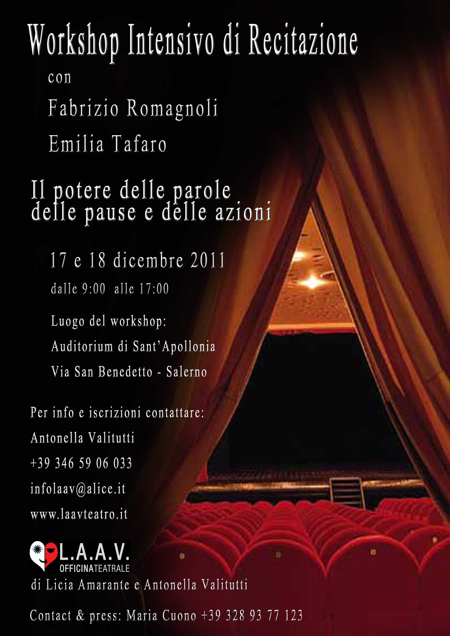 A Salerno la drammaturgia contemporanea di Fabrizio Romagnoli