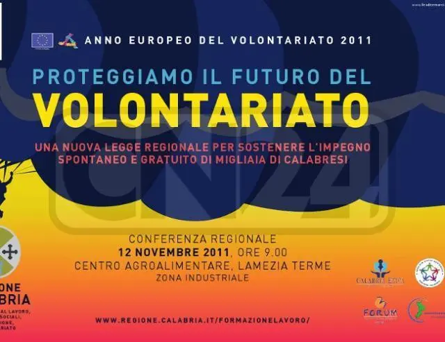 Anno Europeo 2011 Volontariato: lusinghiero il consuntivo della conferenza regionale calabrese