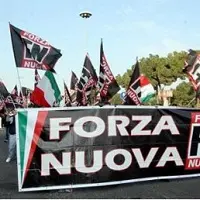 Corso Vittorio Emanuele  blindato a causa di un presidio di Forza Nuova