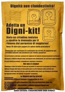 Bologna: permessi in scadenza, l'associazione YaBasta lancia i kit della dignità