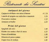 Dopo le polemiche sul web, aumento dei prezzi del ristorante del Senato