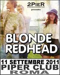 Roma, 11 settembre 2011: Blonde Redhead in concerto al Piper