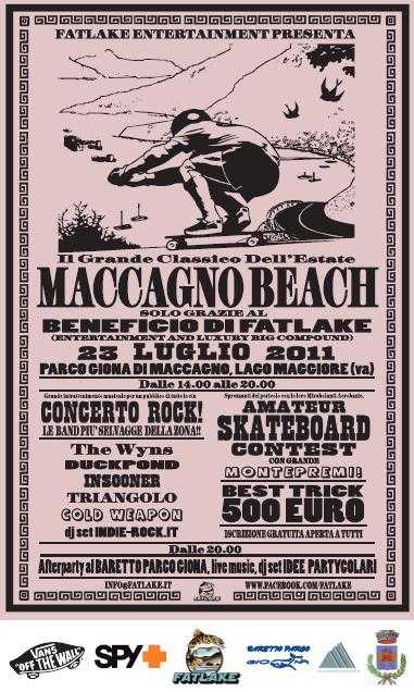 Maccagno Beach 2011:  skateboard & musica in spiaggia sul Lago Maggiore