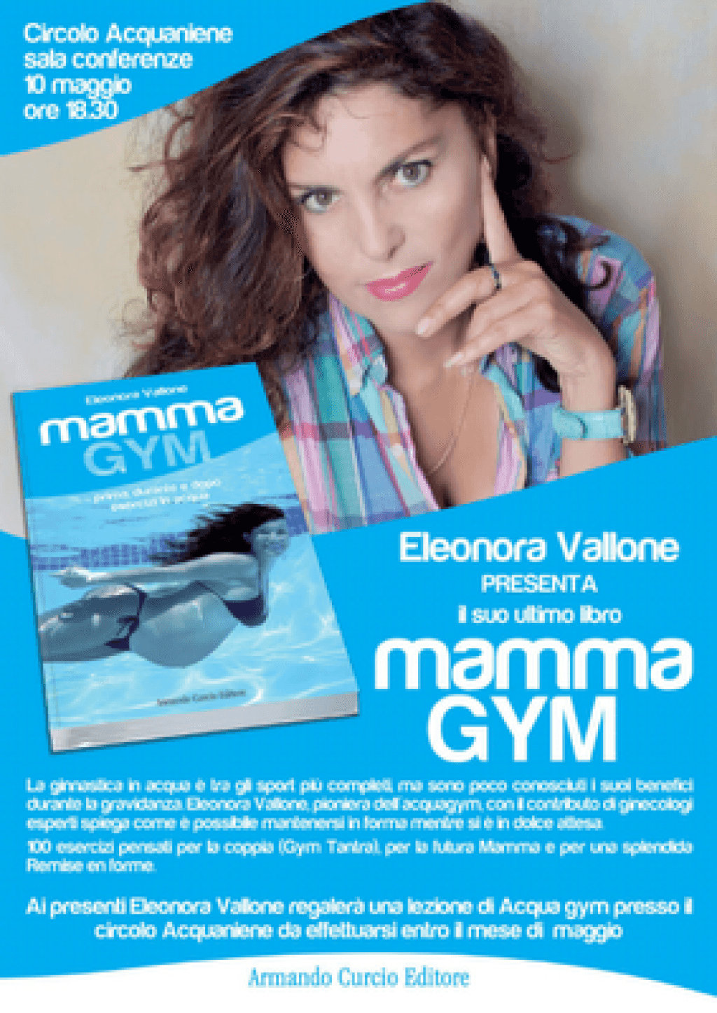 Eleonora Vallone presenta la sua ultima fatica "Mamma Gym"