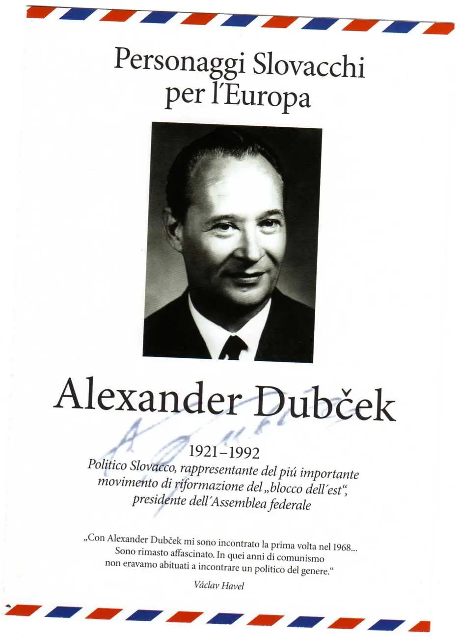 Roma: inaugurazione busto di alexander dubcek