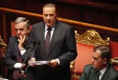 Crisi di governo: Berlusconi al Senato aspettando la Fiducia