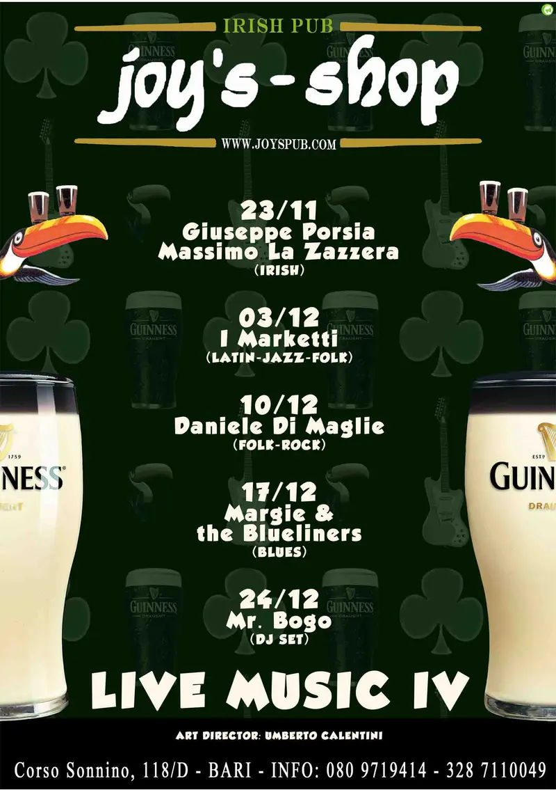 Daniele Di Maglie al Joy's Pub per Live Music IV