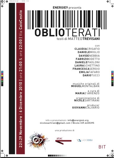 Oblioterati:"Lo spettacolo del quotidiano"