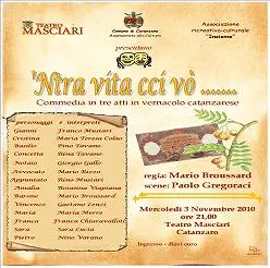 Domani al teatro Masciari va in scena il Festival del vernacolo