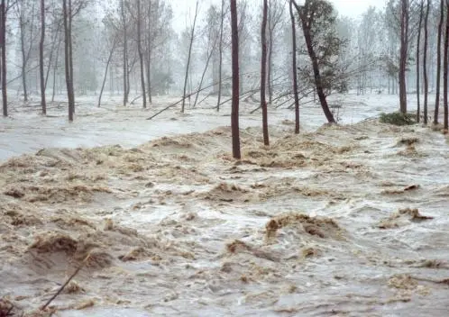 Salerno, straripa fiume in più punti per il maltempo