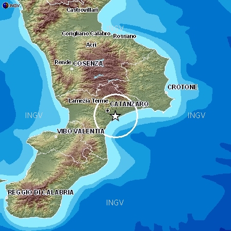 Terremoto, scossa di magnitudo 4.1 avvertita a Catanzaro e provincia