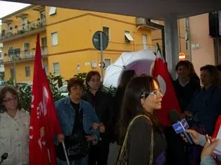 Sit-in dei lavoratori delle strutture socio sanitarie ed assistenziali
