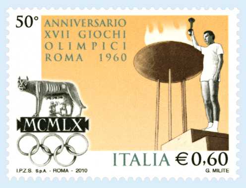 Filatelia: francobollo serie tematica "Lo sport italiano"
