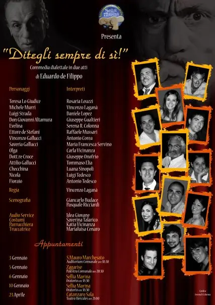 A Sellia Marina (CZ), va in scena la Commedia Teatrale "Ditegli sempre di sì".