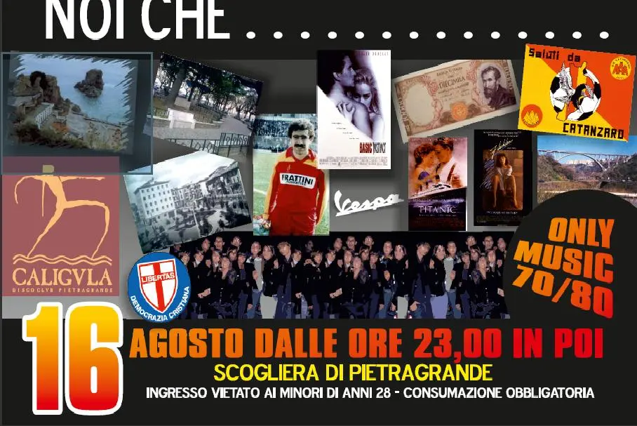 Torna "Noi che...", l'appuntamento con in mitici anni '70/'80