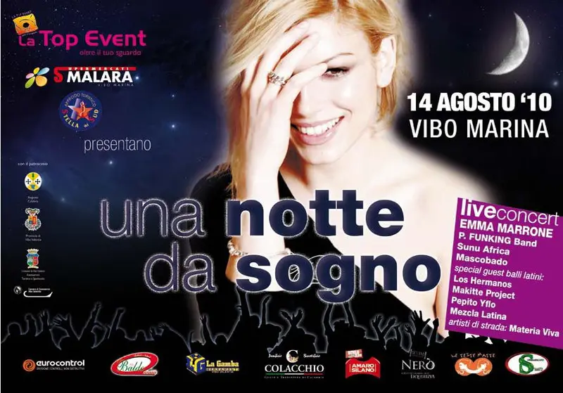 "Una notte da sogno" 14 agosto Vibo Marina
